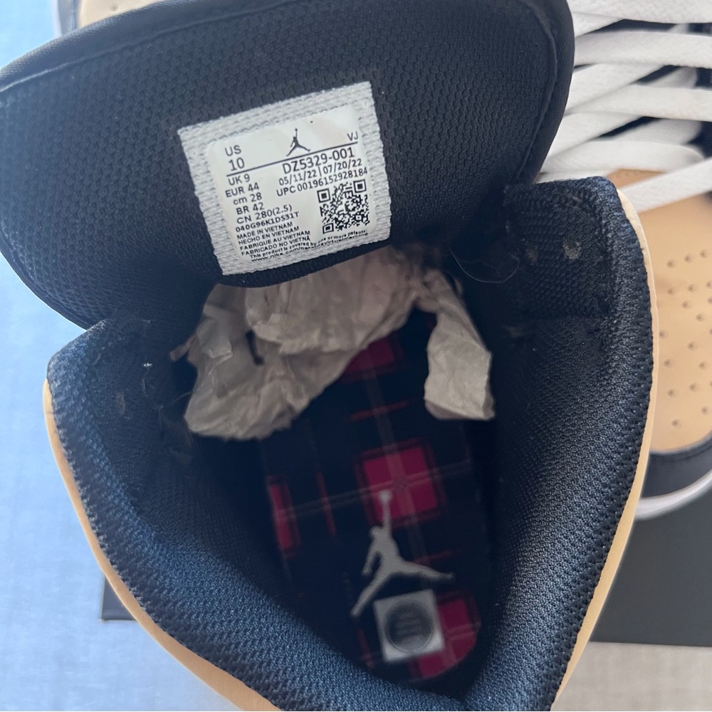 Nike Air Jordan 1 Mid SE Tartan Swoosh Sneakers - Picture 3 of 14